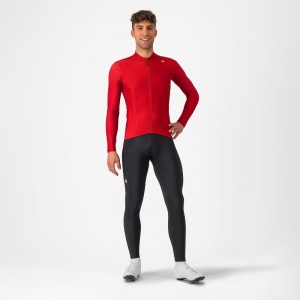 Tricou cu maneca lunga Castelli Espresso Thermal, Rosu Aprins, L - Img 6