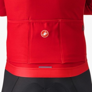 Tricou cu maneca lunga Castelli Espresso Thermal, Rosu Aprins, M - Img 3