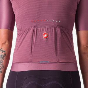 Tricou cu maneca scurta Castelli Aero PRO 7.0 W, de dama, Mov, XS - Img 4
