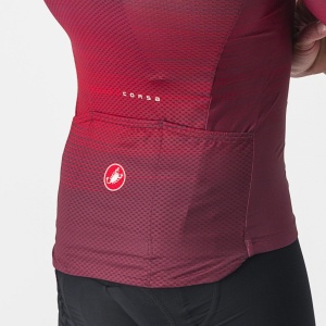 Tricou cu maneca scurta Castelli Aero Race 6.0, Visiniu, M - Img 4