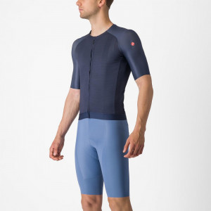 Tricou cu maneca scurta Castelli Aero Race 7.0, Indigo, M - Img 3