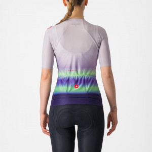 Tricou cu maneca scurta Castelli Climbers 4.0 W, de dama, Violet/Vernil/Mov, M - Img 2