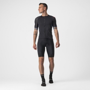 Tricou cu maneca scurta Castelli Entrata VI, Negru/Bleumarin/Portocaliu, XL - Img 6
