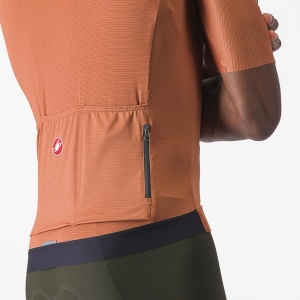 Tricou cu maneca scurta Castelli Espresso, Maro, XXXL - Img 8