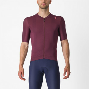 Tricou cu maneca scurta Castelli Espresso pentru barbati visiniu inchis/argintiu selenar L - Img 1