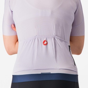 Tricou cu maneca scurta Castelli Espresso W, de dama, Violet, S - Img 4