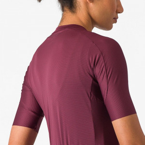 Tricou cu maneca scurta Castelli Espresso W, de dama, Visiniu, M - Img 5
