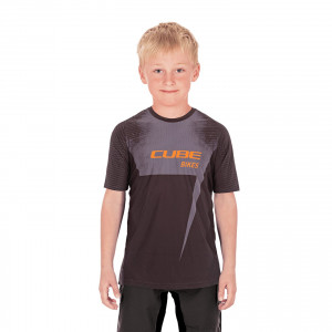 TRICOU CUBE JUNIOR JERSEY S/S BLACK ORANGE XL