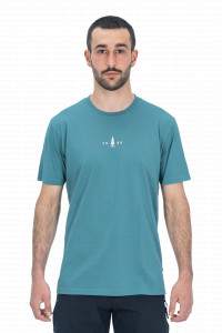 TRICOU CUBE ORGANIC T-SHIRT FICHTELMOUNTAINS GTY FIT GREYÂ´NÂ´CORAL M - Img 2