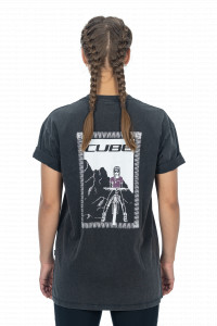TRICOU CUBE ORGANIC WS T-SHIRT GIRL POWER BLACK XS/S - Img 3