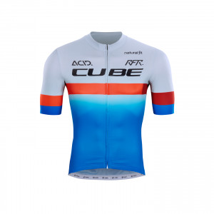 TRICOU CUBE TEAMLINE JERSEY S/S BLUE RED GREY XL - Img 2
