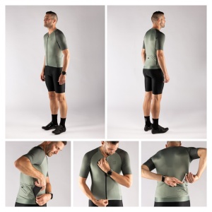 Tricou Force Script maneci scurte Verde L - Img 6