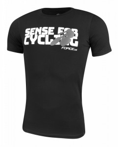 Tricou Force Sense negru print alb L - Img 2