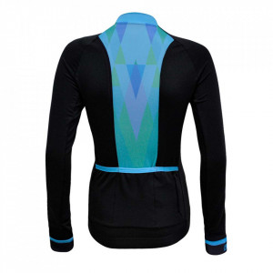 Tricou Termic Ciclism FUNKIER Volterra-LW (L/S) - Black/Blue S - Img 3