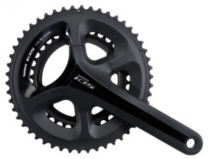 ANGRENAJ PEDALIER SHIMANO 105 FC-5800-L 50X34T BRAT 165MM PT. 11 VIT. PE SPATE HOLLOWTECH 2 FARA BUTUC PEDALIER NEGRU AMBALAT IND.