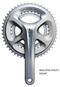 ANGRENAJ PEDALIER SHIMANO 105 FC-5800-S 52X36T BRAT 175MM PT. 11 VIT. PE SPATE HOLLOWTECH 2 FARA BUTUC PEDALIER ARGINTIU AMBALAT IND.