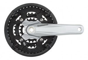 ANGRENAJ PEDALIER SHIMANO ALIVIO FC-M430-L 44X32X22T BRAT 175MM PT. 9 VIT. PE SPATE CU CG INCOMPATIBIL CHAINCASE CU SURUBURI LOGO SHIMANO ARGINTIU AMBALAT IND.