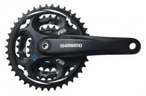 ANGRENAJ PEDALIER SHIMANO ALTUS FC-M311-L 42X32X22T BRAT 175MM PT. 7/8 VIT. PE SPATE OCTALINK PT. HG-CHAIN FARA CG COMPATIBIL CHAINCASE NEGRU AMBALAT IND.
