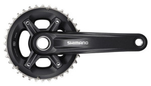 ANGRENAJ PEDALIER SHIMANO DEORE FC-MT500-B2 36X26T BRAT 175MM PT. 10 VIT. PE SPATE 2-PCS FC FARA BUTUC PEDALIER CHAINLINE 3MM OUTBOARD NEGRU AMBALAT IND.
