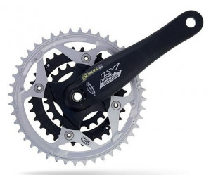 ANGRENAJ PEDALIER SHIMANO DEORE LX FC-M572-S 44X32X22T BRAT 170MM PT. 9 VIT. PE SPATE OCTALINK & HOLLOWTECH COMPATIBIL CHAINCASE FARA CG 44/32 ARGINTIU 4ARM/44T NEGRU AMBALAT IND.