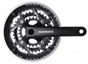 ANGRENAJ PEDALIER SHIMANO FC-T551 48X36X26T BRAT 175MM PT. 10 VIT. PE SPATE 2-PCS FC CG INCL. SM-BB52 COMPATIBL CHAINCASE NEGRU AMBALAT IND.