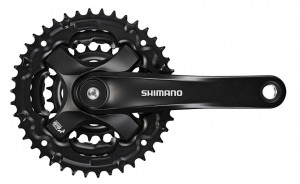 ANGRENAJ PEDALIER SHIMANO TOURNEY FC-TY501 48X38X28T BRAT 175MM PT. 6/7/8 VIT. PE SPATE FARA CG SURUBURI DE FIXARE NEGRU AMBALAT IND.