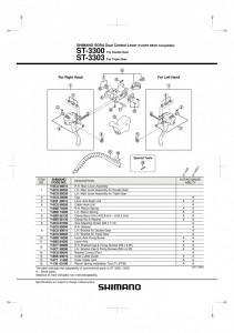 ANSAMBLU CORP MANETA SHIMANO ST-3300 STANGA - Img 2