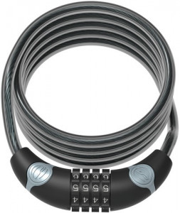 Antifurt Cablu CONTEC EcoLoc Cifru 10mm/185cm - Black