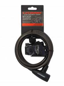 Antifurt Cablu CROSSER MT 202P 10mm/180cm - Black