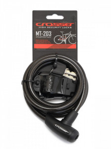 Antifurt Cablu CROSSER MT 203 10mm/180cm - Black