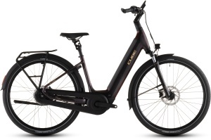 BICICLETA ELECTRICA CUBE SUPREME HYBRID COMFORT PRO 600 EASY ENTRY SOLARECLIPSE GOLD 2026 46 cm
