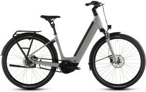 BICICLETA ELECTRICA CUBE SUPREME HYBRID DELUXE ONE 600 EASY ENTRY ASHGREEN CHROME 2026 46 cm