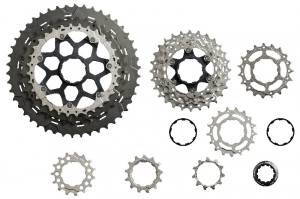BLOC DE PINIOANE PE CASETA SHIMANO DEORE XT CS-M8000 11 VIT. 11-13-15-17-19-21-24-28-32-37-46 VRAC