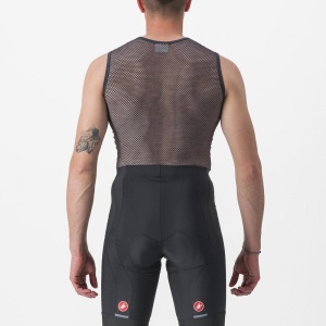 Bluza corp fara maneci Castelli Miracolo Wool SL, Gri, L - Img 2