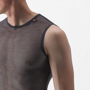 Bluza corp fara maneci Castelli Miracolo Wool SL, Gri, M - Img 4