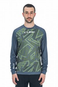 BLUZA CUBE ATX ROUND NECK TM L/S OLIVE GREY XXL - Img 2