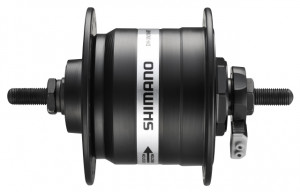 BUTUC CU DINAM SHIMANO DH-3N31-NT 6V 3.0W 28H 100X140MM NUT TYPE NEGRU VRAC