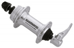 BUTUC FATA SHIMANO HB-R505 36H OLD 100MM AX 108MM QR 133MM PT. ROTOR CENTER LOCK CU PROTECTIE PT. MONTURA DISCULUI AMBALAT IND.
