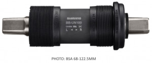 BUTUC PEDALIER SHIMANO BB-UN100 BSA 68-122.5MM (LL123) FARA SURUBURI DE FIXARE VRAC