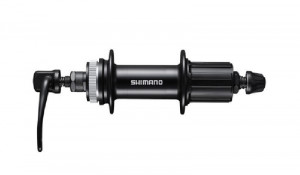 BUTUC SPATE SHIMANO FH-MT200-B 28H 8/9/10 VIT. OLD 141MM QR 176MM NEGRU PT. ROTOR CENTER LOCK FARA PROTECTIE PT. MONTURA DISCULUI NEGRU AMBALAT IND.