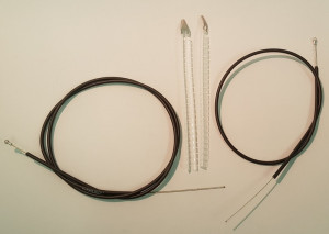 CABLU SI CAMASA DE FRANA SHIMANO RACING FATA & SPATE 670X800/1250X1400MM. NEGRU INCL. OUTER GUIDE FARA JOINT AMBALAT IND.
