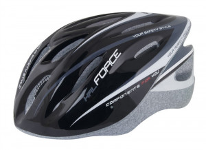Casca Force Hal negru/gri/alb L-XL (58-62 cm)