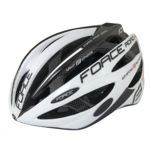Casca Force Road Pro alb/negru S-M (54-58 cm)
