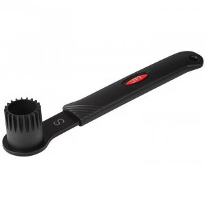 CHEIE BUTUC PEDALIER CU CANELURI RFR 40204 NEGRU - Img 2
