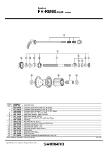 CHEIE RAPIDA SHIMANO FH-RM60-8S-QR 166MM (6-17/32") - Img 2