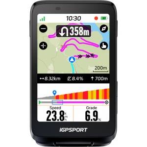Ciclocomputer GPS iGPSPORT BiNavi Negru