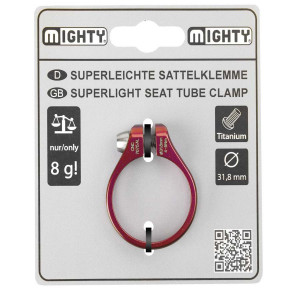 Colier Tija Sa MIGHTY 31.8 mm Rosu 8 g