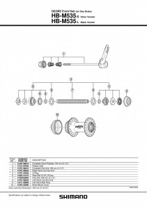 CON SHIMANO HB-M535 CONTRAPIULITA DREAPTA