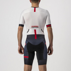Costum de triatlon cu maneca scurta Castelli Free Sanremo SS, Alb/Negru, XXL - Img 2