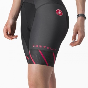 Costum de triatlon cu maneca scurta Castelli Free Sanremo W SS, de dama, Negru/Magenta, XS - Img 5
